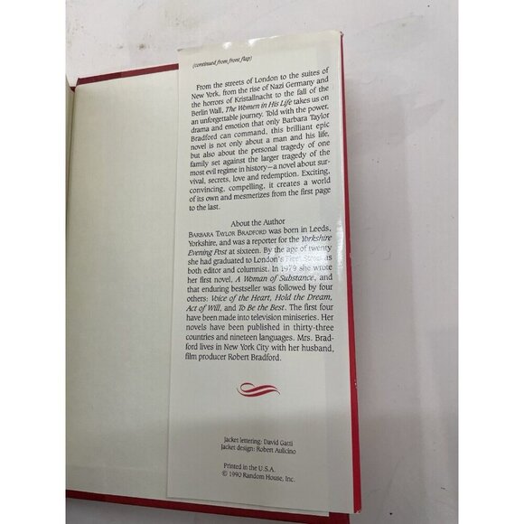 The Woman in His Life by Barbara Taylor Bradford – G+ Romance Hardcover - Picture 3 of 10